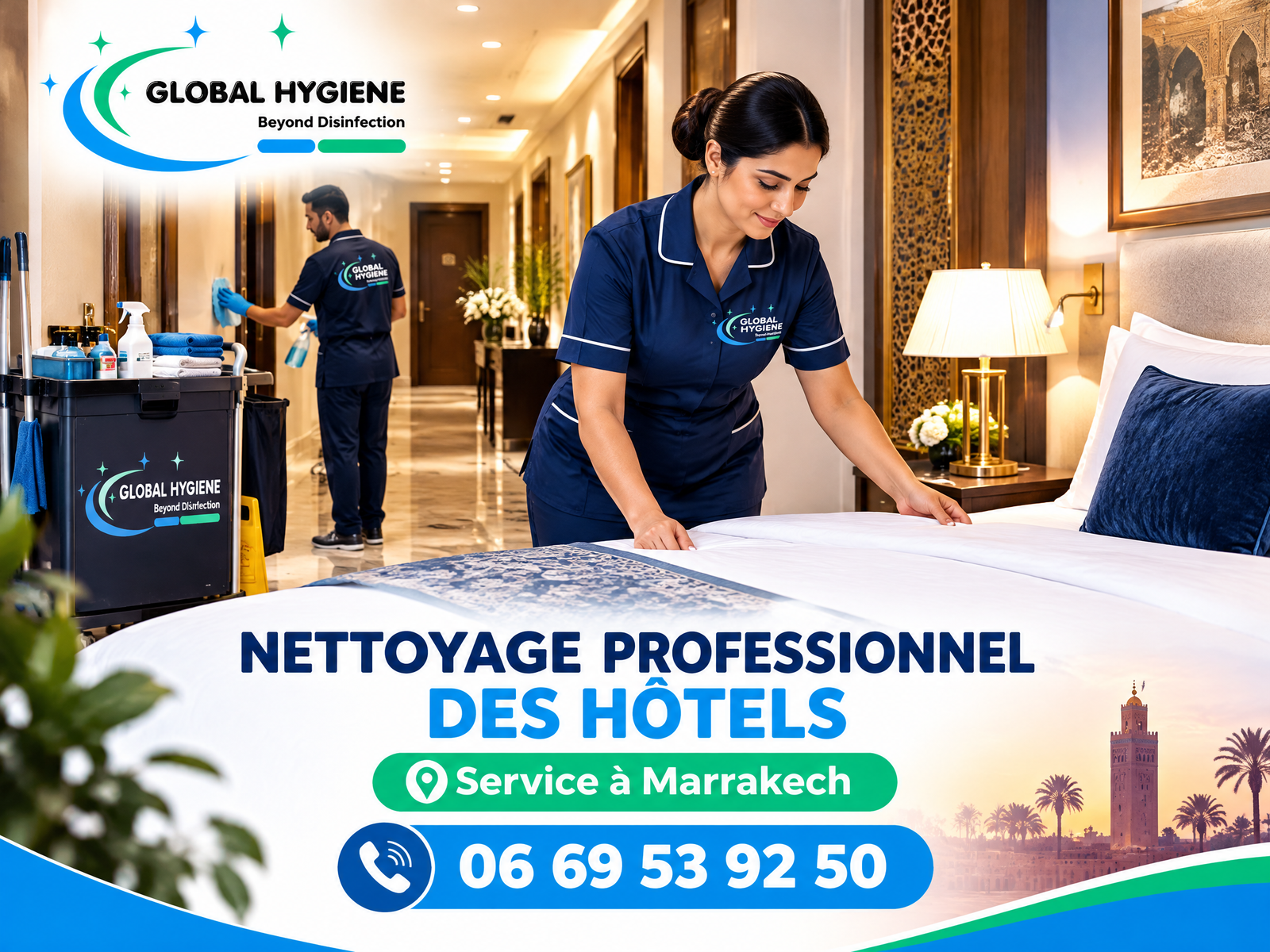 Nettoyage hôtel restaurant Marrakech
