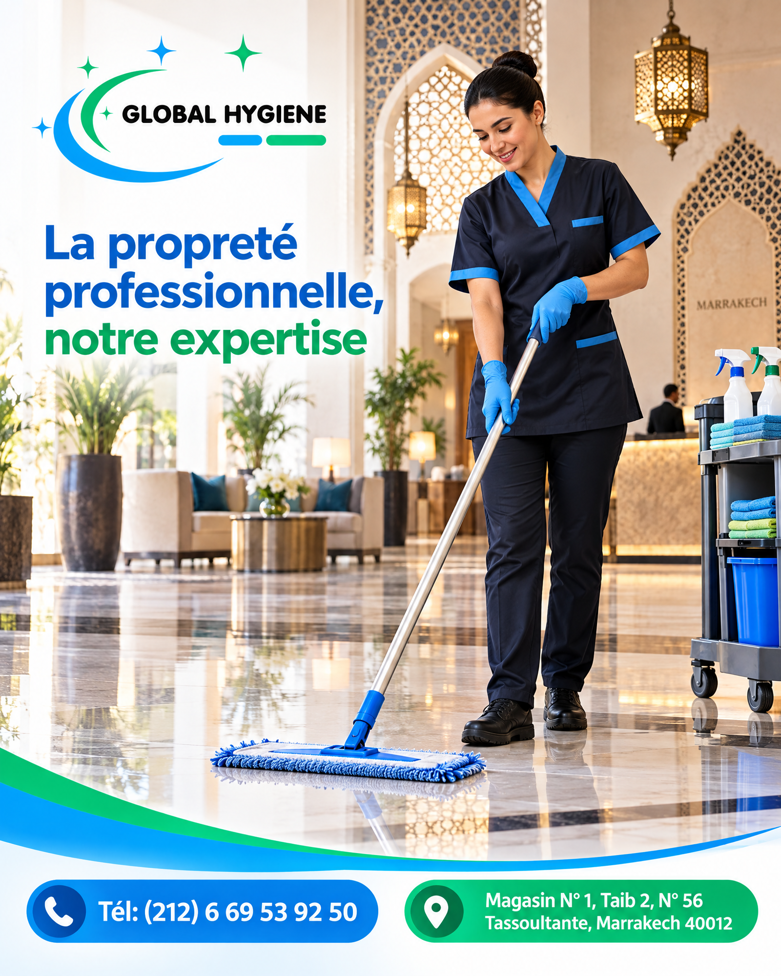 Société de nettoyage des villas à Marrakech